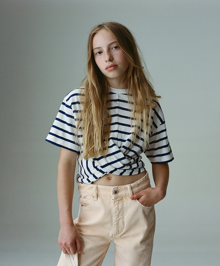 Meisjes T-shirt ecru