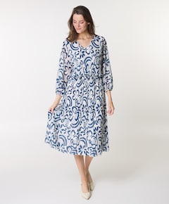 Dames jurk blauw