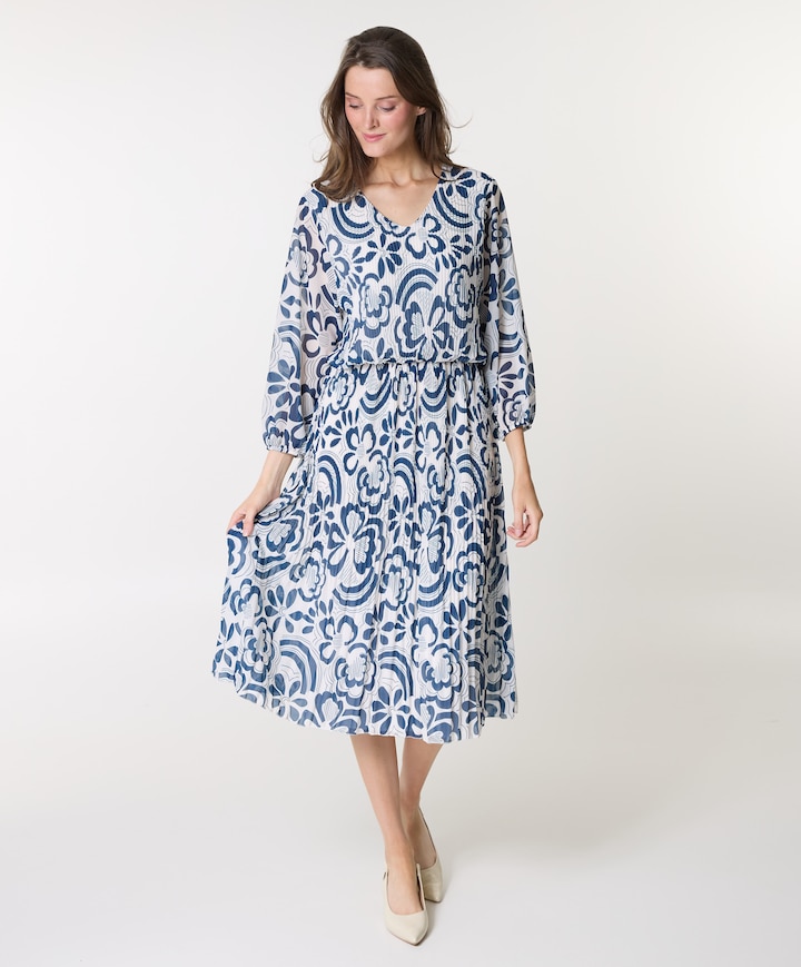 Dames jurk blauw