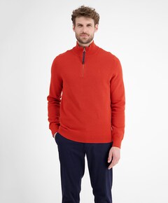 Heren trui met rits rood