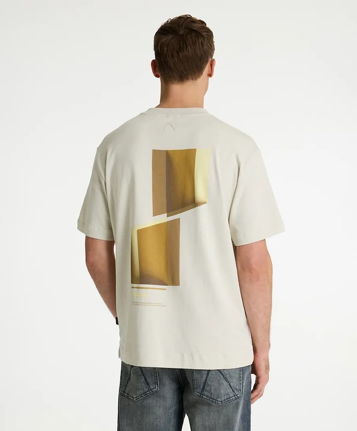 Heren T-shirt ecru