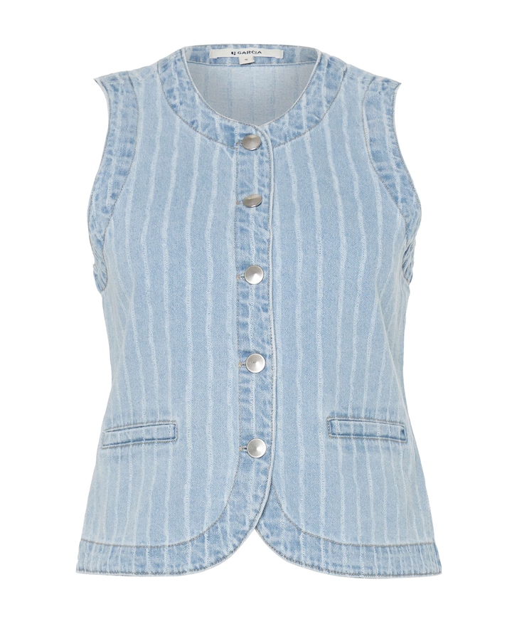Dames gilet blauw