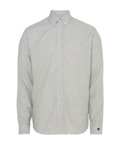 Heren overhemd lange mouw groen