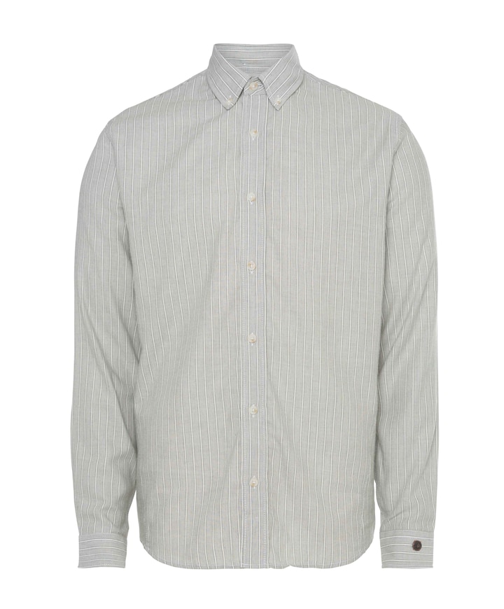 Heren overhemd lange mouw groen