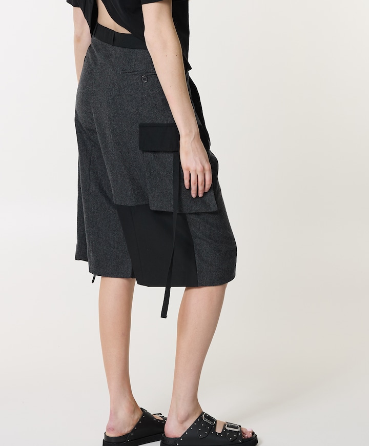 Cargo Short dames bermuda grijs