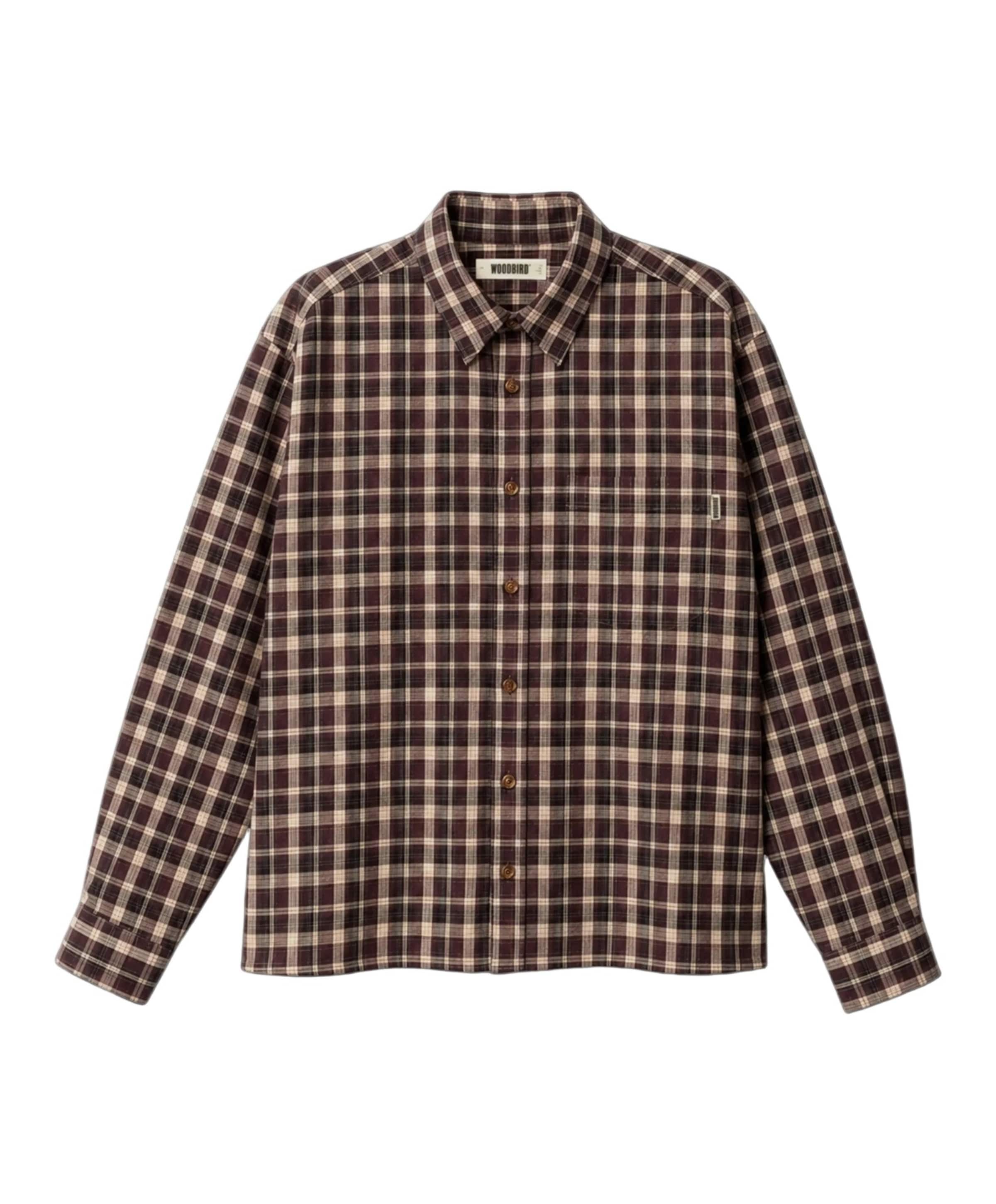 Heren overshirt bruin
