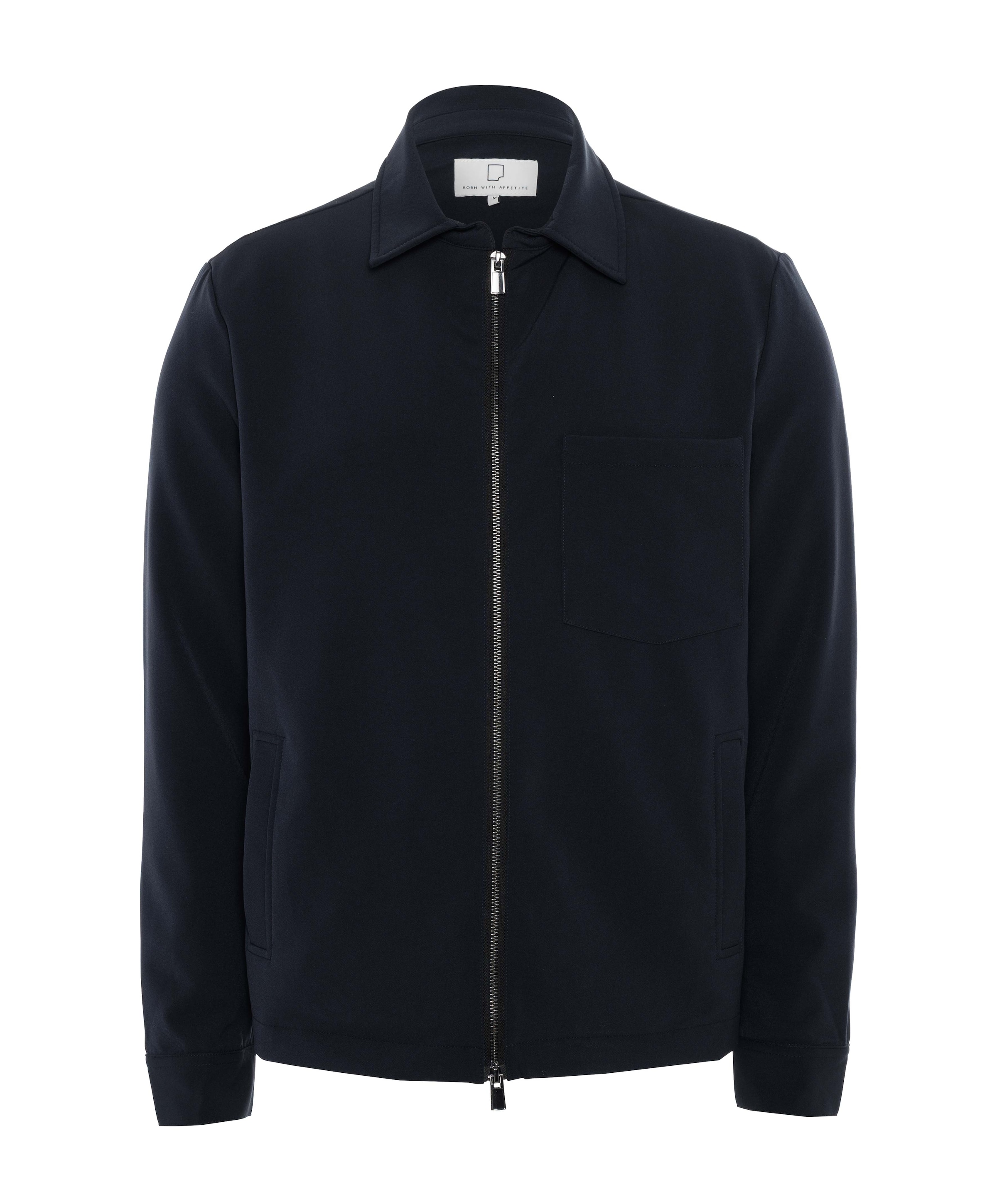 Heren overshirt blauw