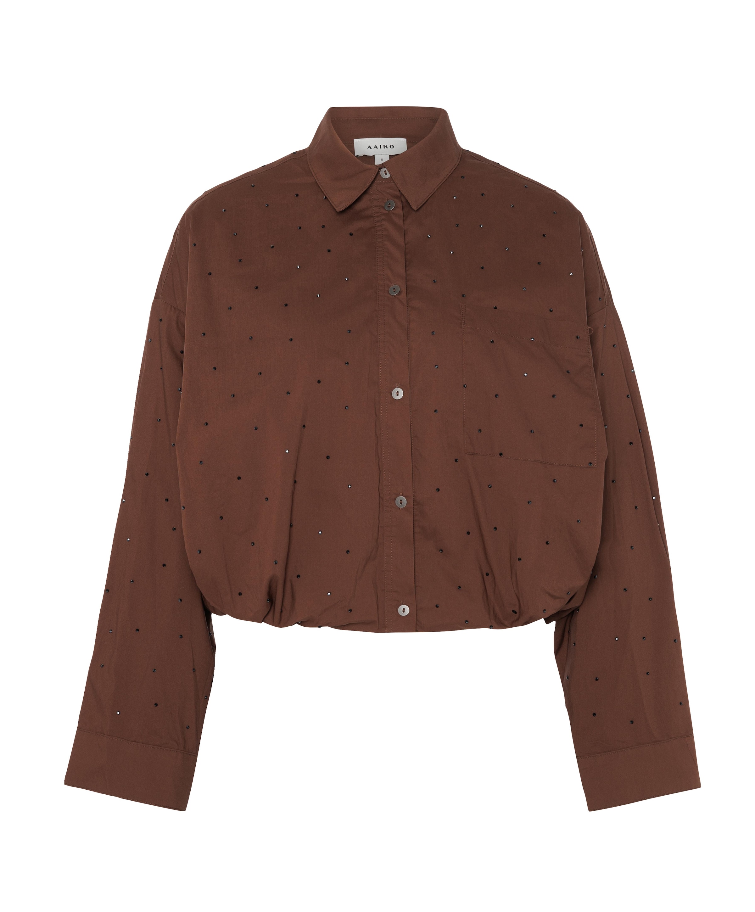Dames blouse bruin