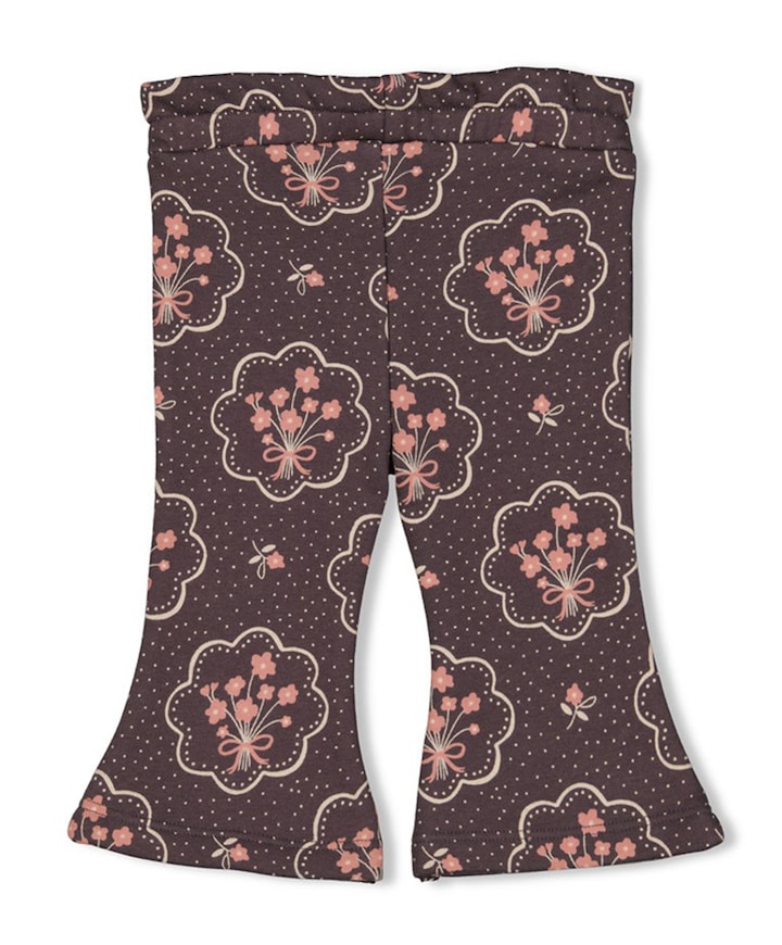 Woodland bloom broek grijs