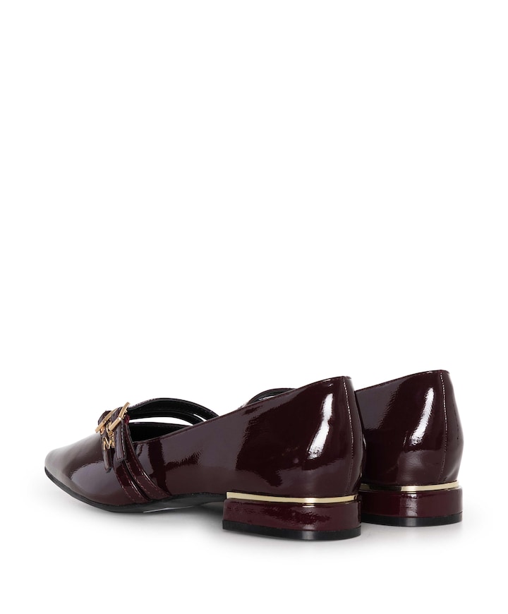 Agiany dames loafers bordeaux