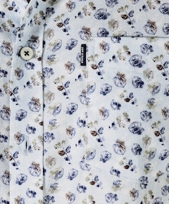 Heren overhemd lange mouw blauw