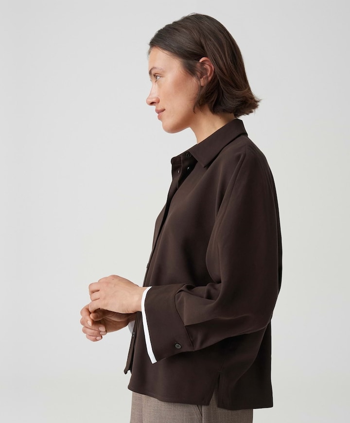 Dames blouse bruin