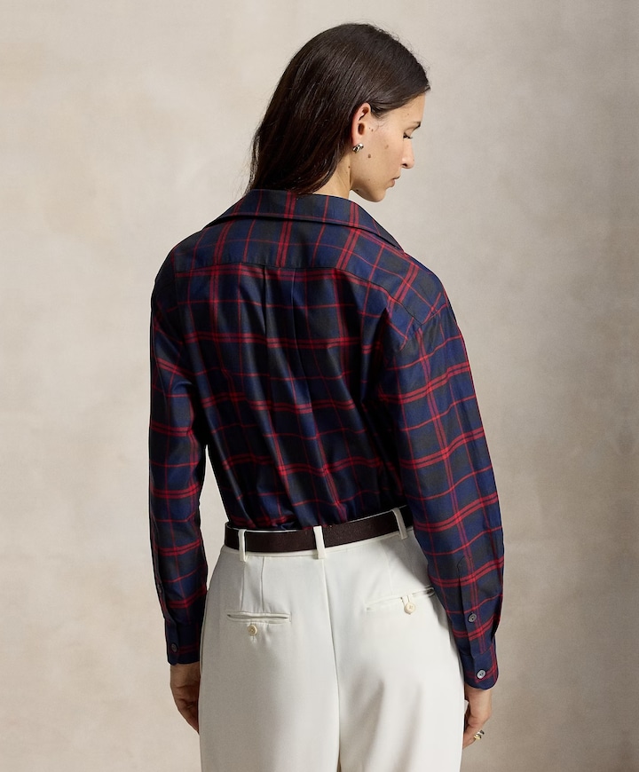 Dames blouse blauw