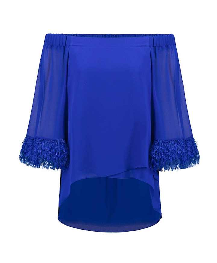 Dames top blauw