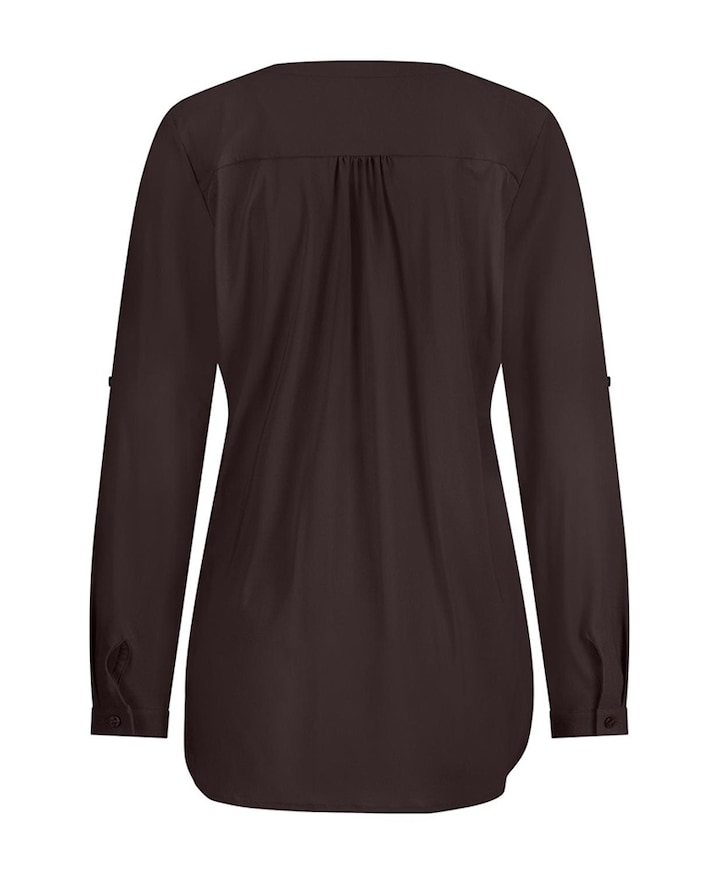 Dames blouse bruin