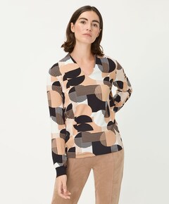 Dames longsleeve beige