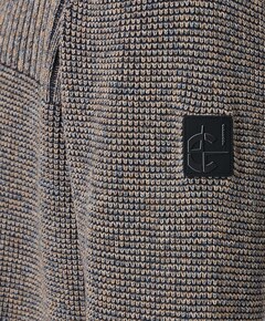 Heren trui met rits bruin