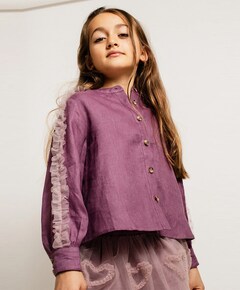 Blouse lange mouw paars