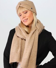 Dames hoofdband beige