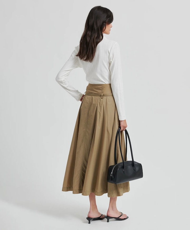 Dames rok beige