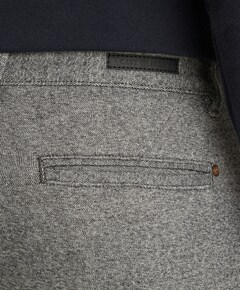 FALTURE RELAXED WOOL-LOOK heren broek grijs
