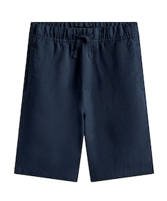 LINEN BLEND jongens korte broek blauw