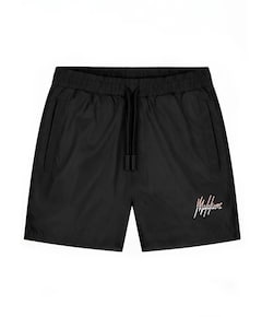 Split swim shorts heren zwembroek zwart