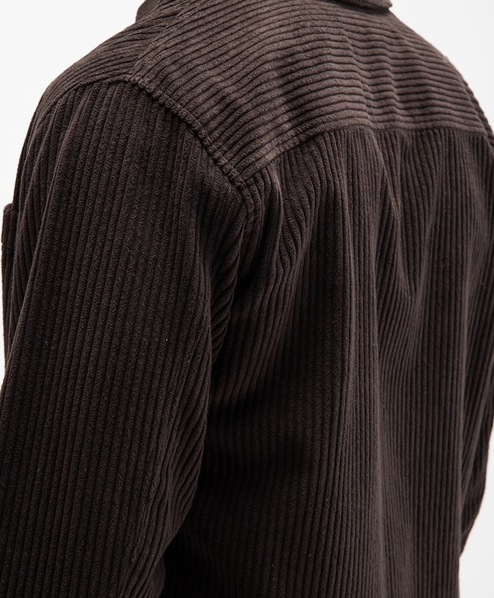 Heren overshirt bruin