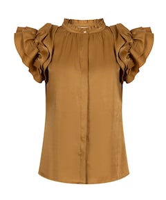 Dames blouse bruin