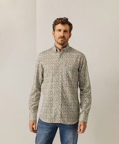 Overhemd lange mouw groen