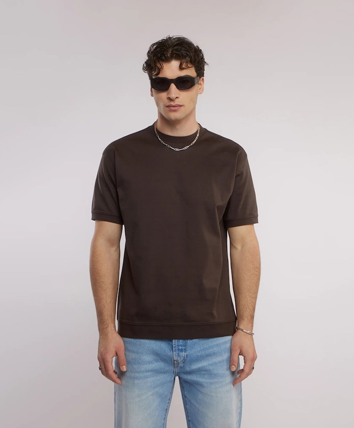 Heren T-shirt bruin