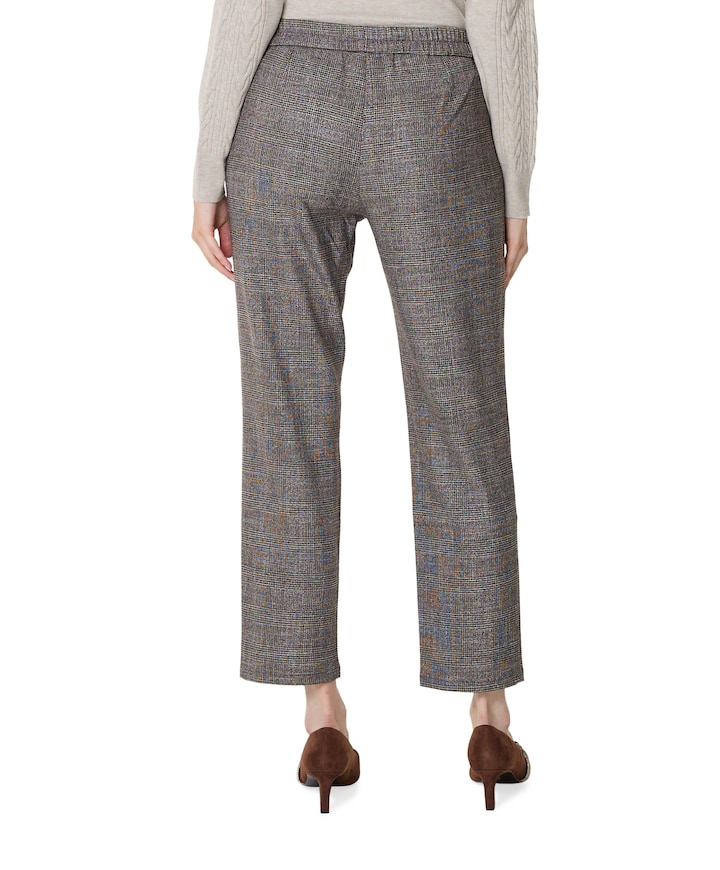 Wide leg dames broek bruin