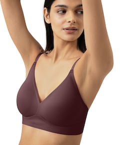 Dames bralette bordeaux