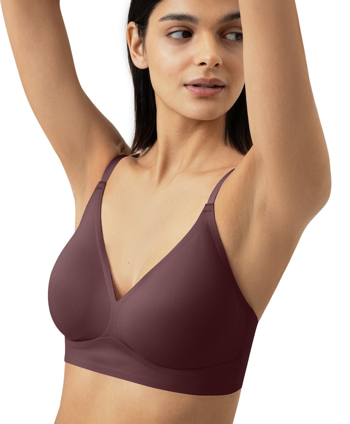 Dames bralette bordeaux