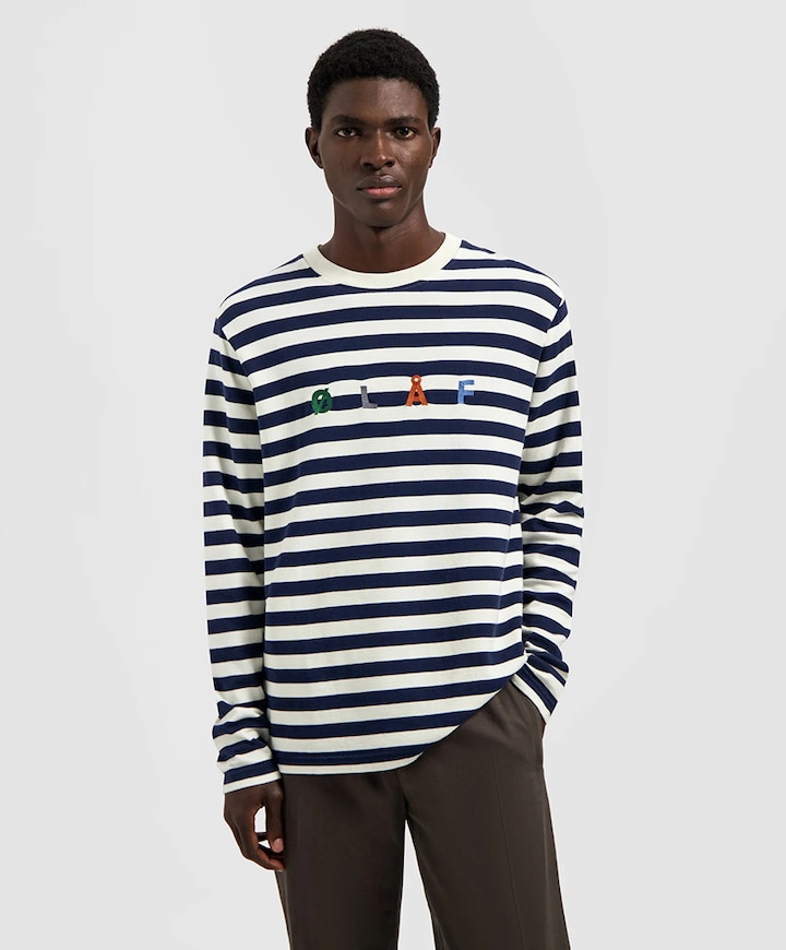 Heren longsleeve wit