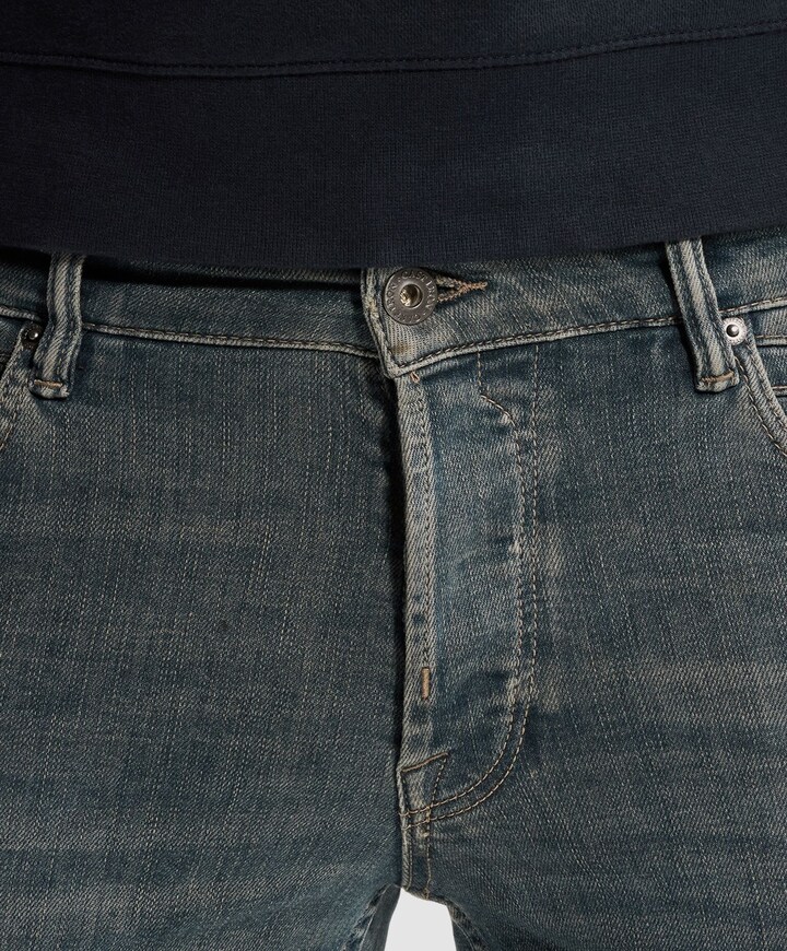 SHIFTBACK TAPERED NIGHT COAL BLACK heren jeans groen