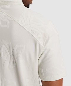 Heren polo ecru