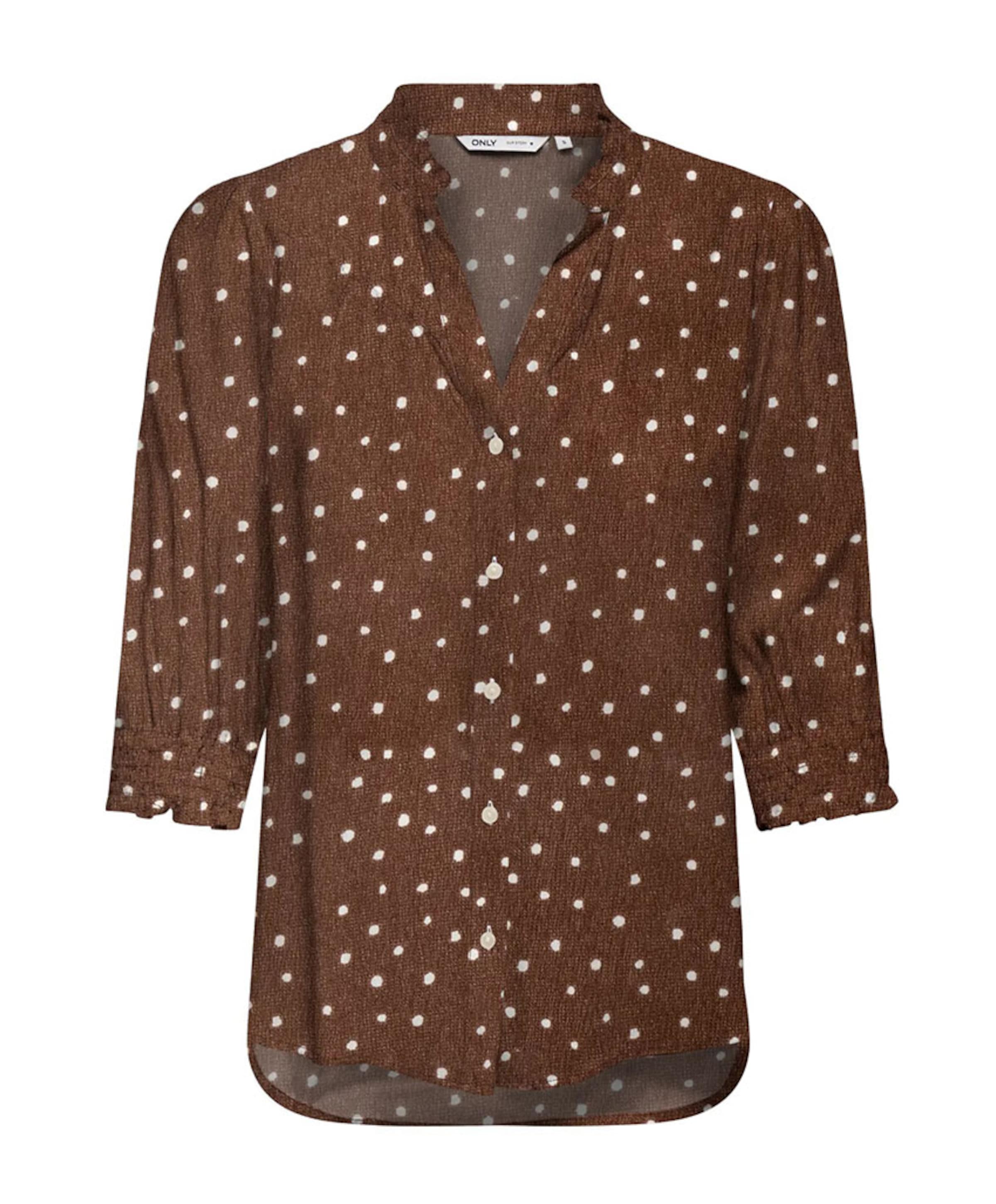 Dames blouse bruin