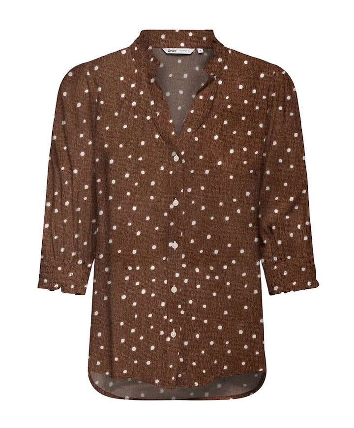 Dames blouse bruin