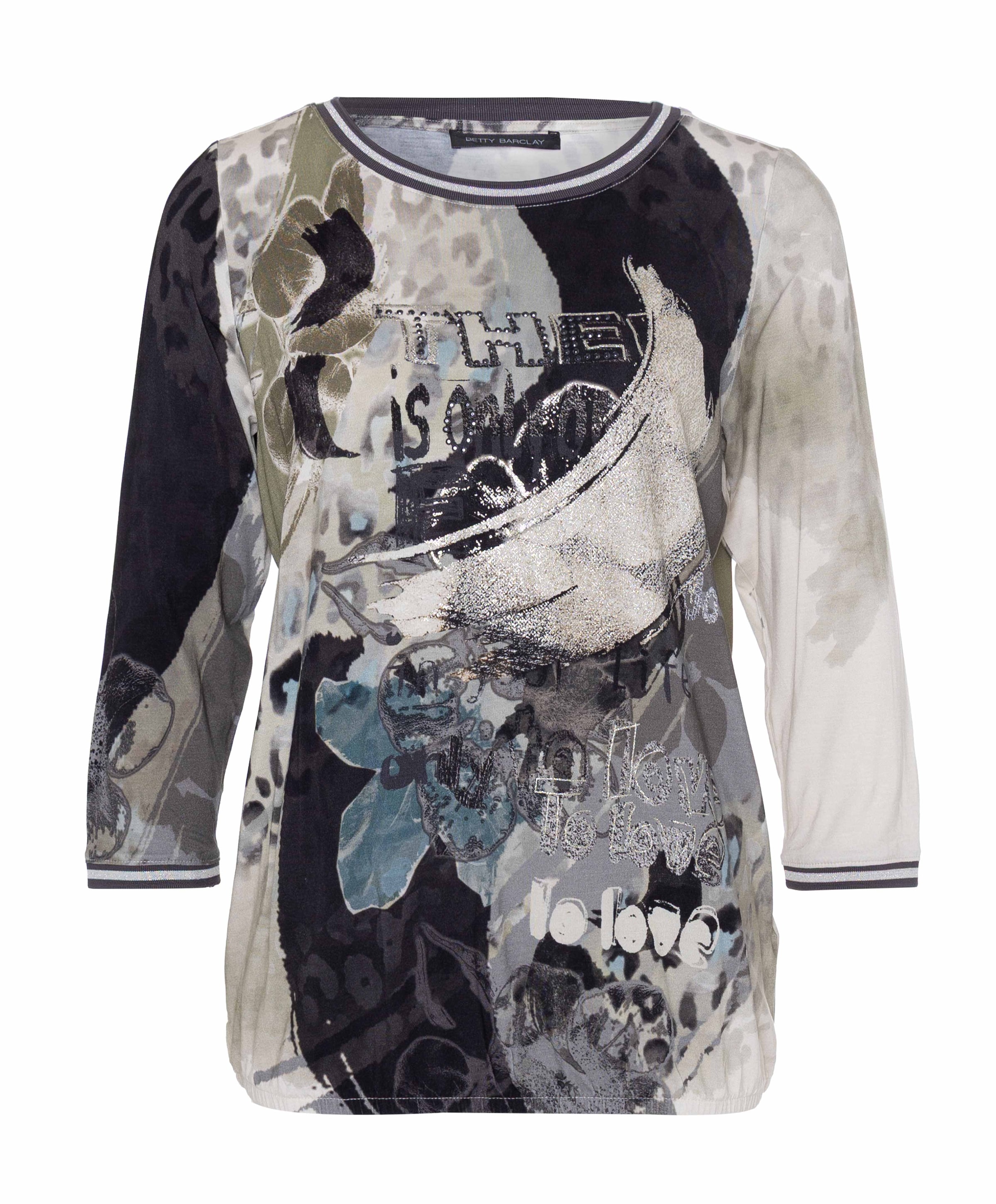 Dames longsleeve grijs