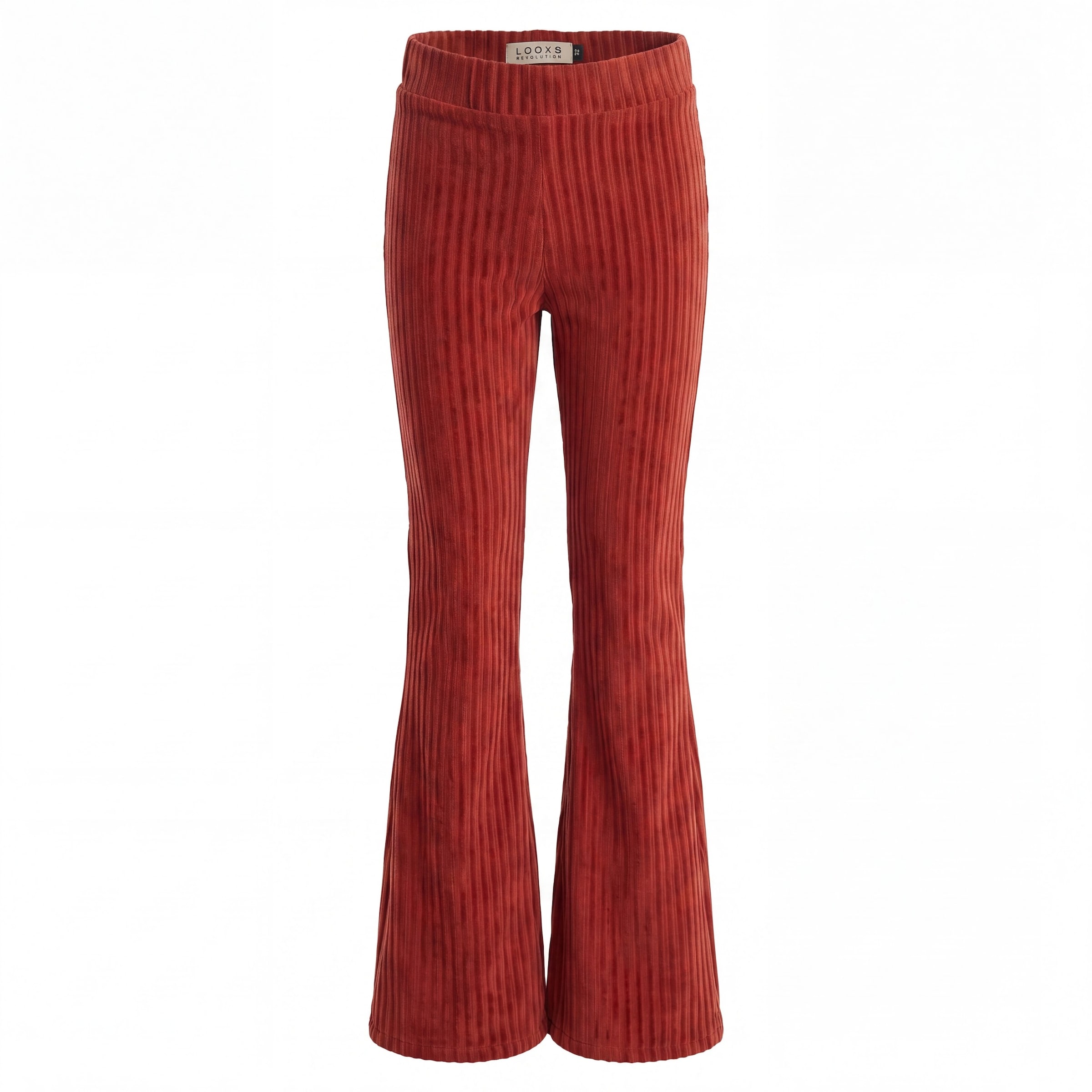 Little velvet flare pants meisjes broek bruin