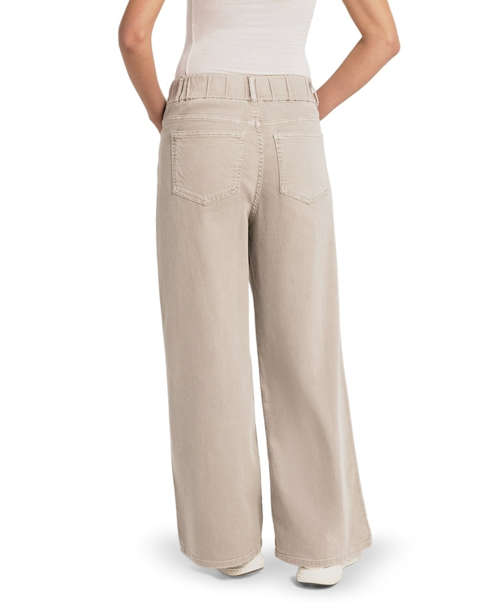 Losvallende dames jeans grijs