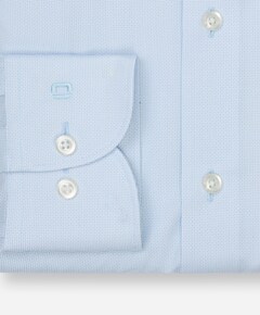 Heren overhemd lange mouw blauw