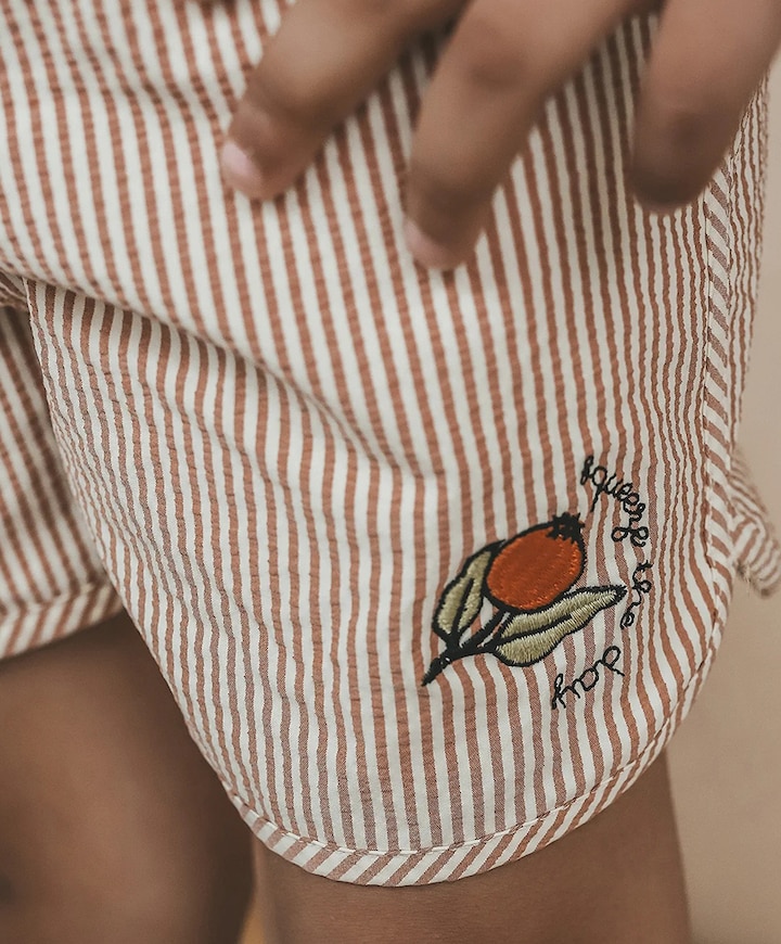 Jongens zwemshort beige