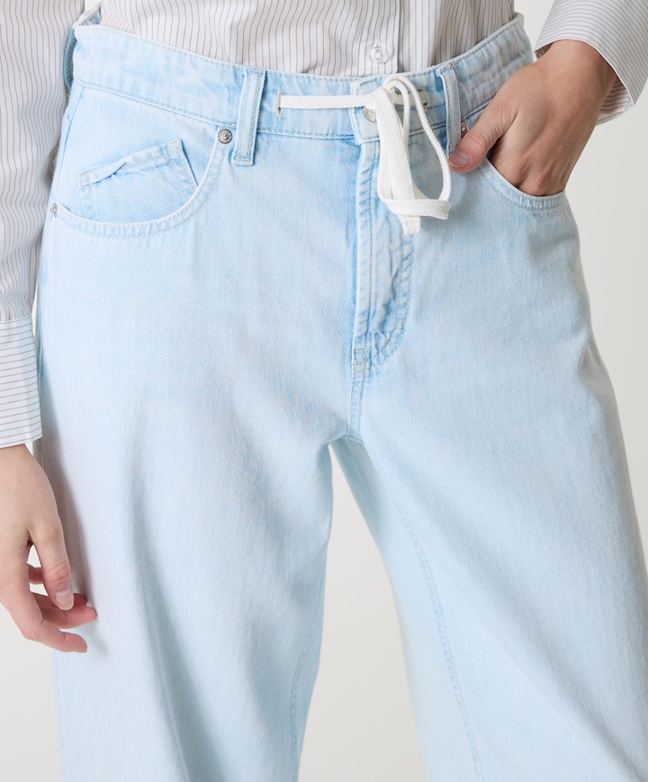 Baggy dames jeans blauw
