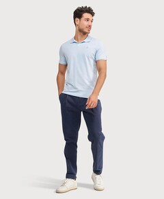 Heren polo blauw