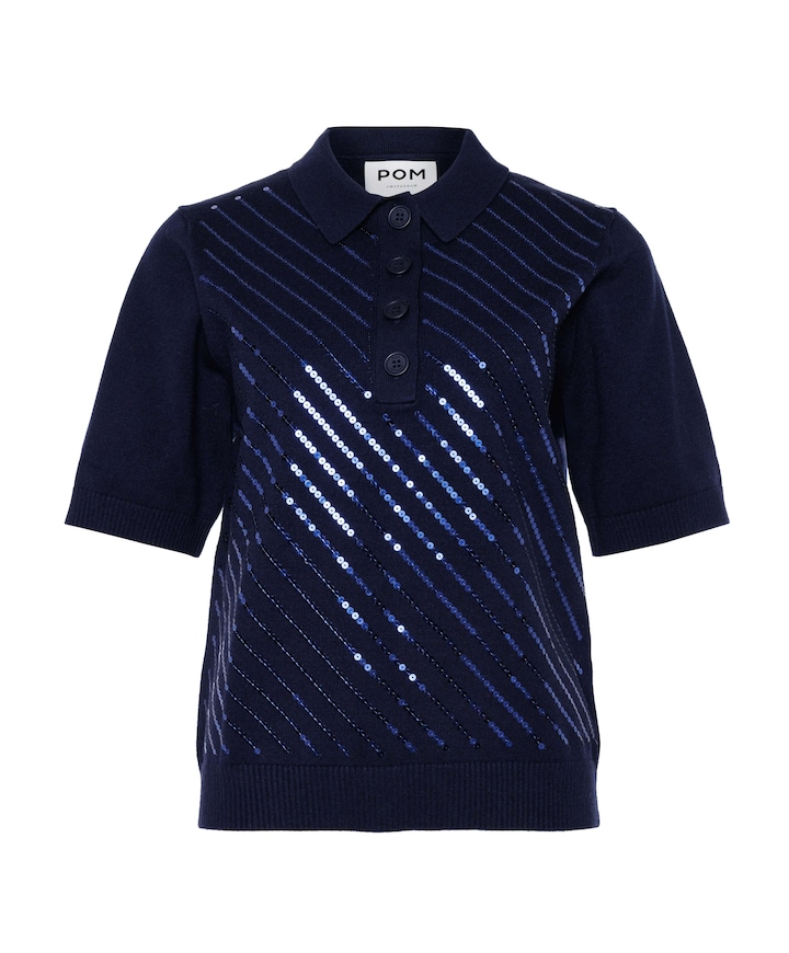 Dames polo blauw