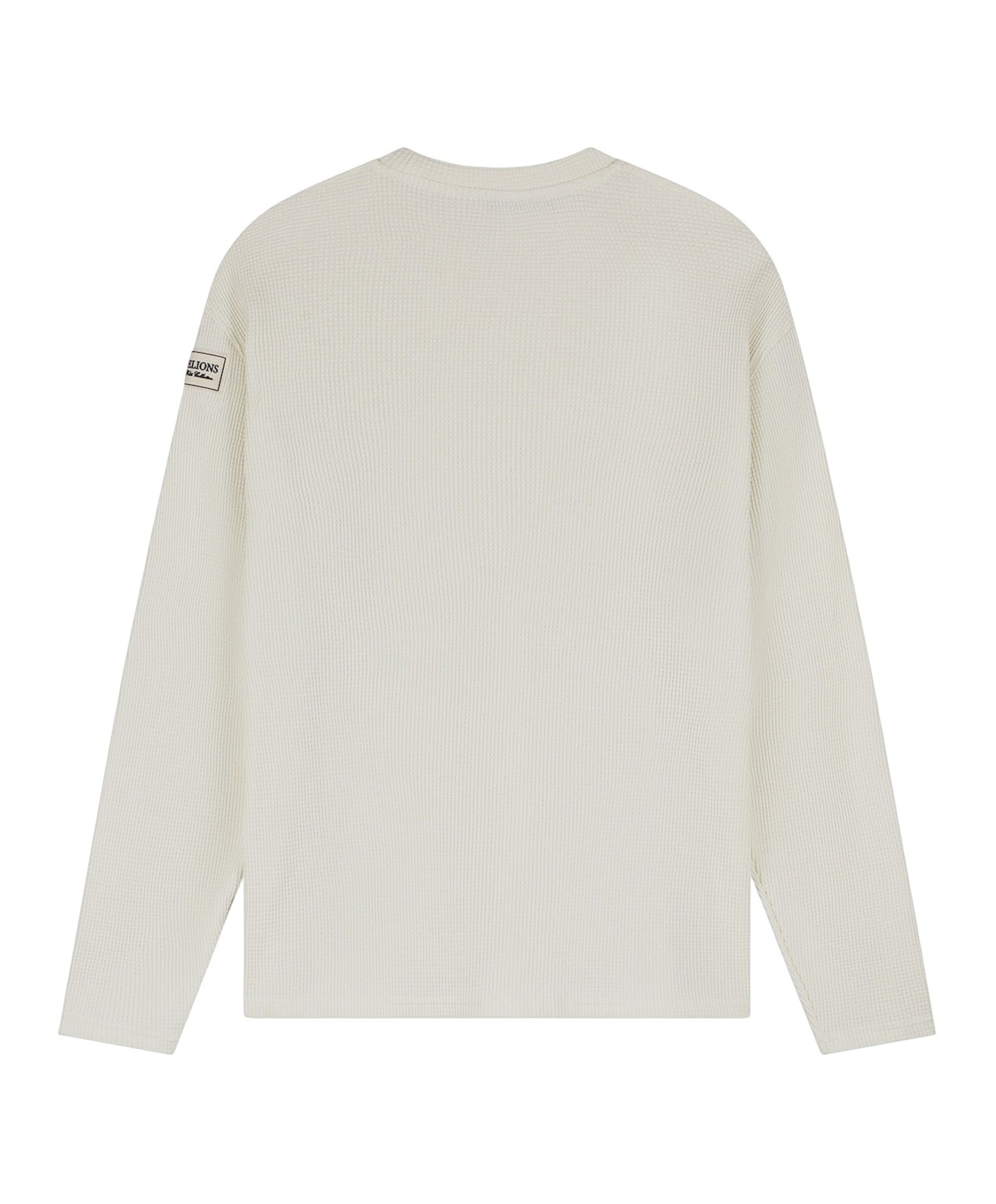 Heren longsleeve ecru