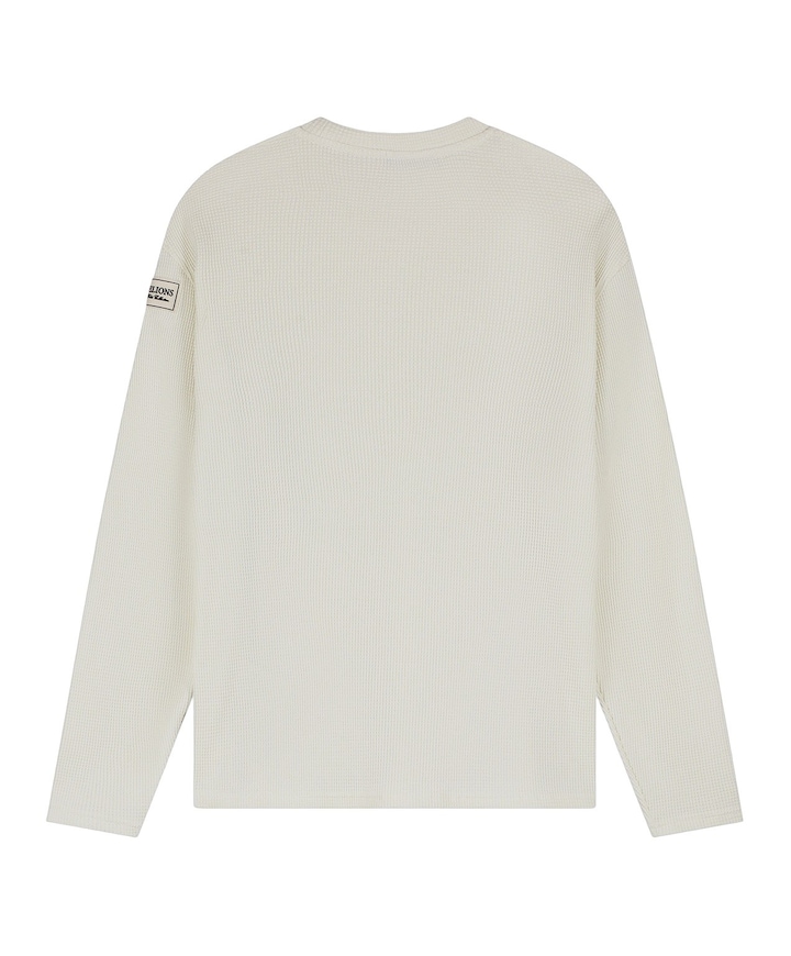Heren longsleeve ecru