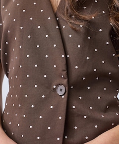 Dames gilet bruin
